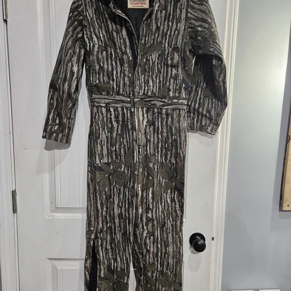 Camo One-Piece Coveralls in Brown & Green